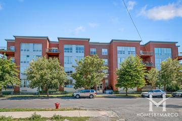 Celadon Flats building in the Bucktown neighborhood of Chicago, IL