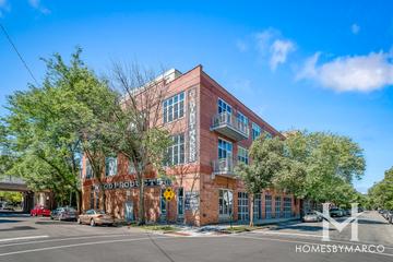 Churchill Row Lofts building in the Wicker Park neighborhood of Chicago, IL