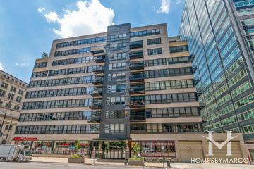 Metropolitan Place building in the West Loop neighborhood of Chicago, IL