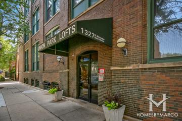 Union Park Lofts building in the West Loop neighborhood of Chicago, IL
