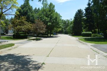 Seven Pines subdivision in Highland Park, IL
