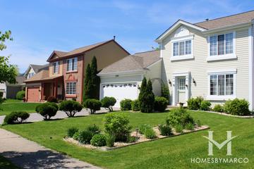 Golden Oaks subdivision in Aurora, IL