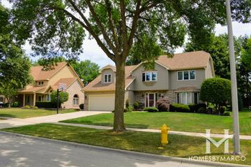 Queens Court subdivision in Downers Grove, IL