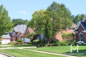 Hunters Glen subdivision in Wheaton, IL