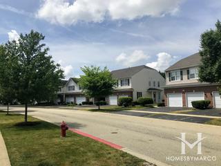 The Townes of Blackberry subdivision in Oswego, IL