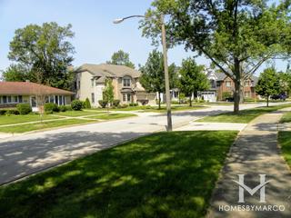 Berens Park subdivision in Elmhurst, IL