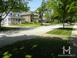 Tuxedo Park subdivision in Elmhurst, IL