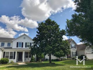 Amber Fields Estates subdivision in Aurora, IL