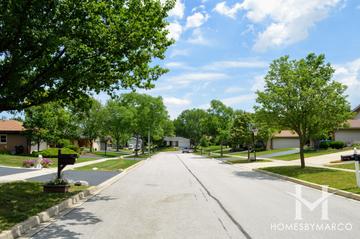 Dunham Place subdivision in Downers Grove, IL