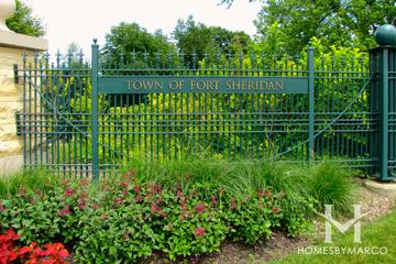 Fort Sheridan subdivision in Highland Park, IL