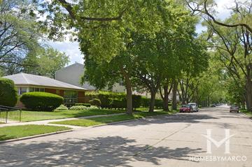 Devonshire Highlands subdivision in Skokie, IL