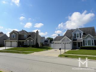 Oak Knolls subdivision in Streamwood, IL