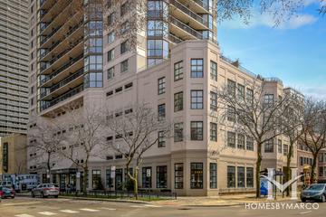 Delaware Place building in the Rush & Division neighborhood of Chicago, IL