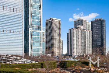 The Buckingham building in the Loop neighborhood of Chicago, IL
