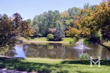 Saddlewood subdivision in Glen Ellyn, IL