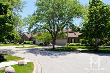 Saddlewood subdivision in Glen Ellyn, IL
