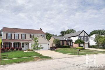 Tanglewood subdivision in Buffalo Grove, IL