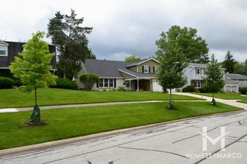 Oak Creek subdivision in Downers Grove, IL