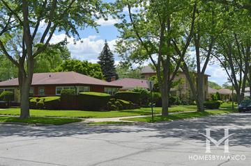 Highlands subdivision in Skokie, IL