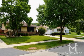 Green Acres subdivision in Downers Grove, IL