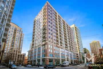 451 Huron Condos building in the River North neighborhood of Chicago, IL