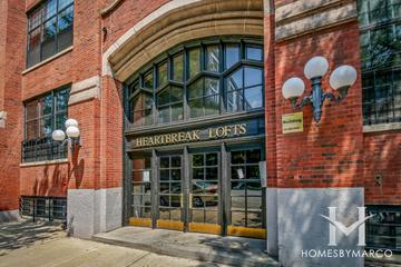 Heartbreak Lofts building in the West Loop neighborhood of Chicago, IL