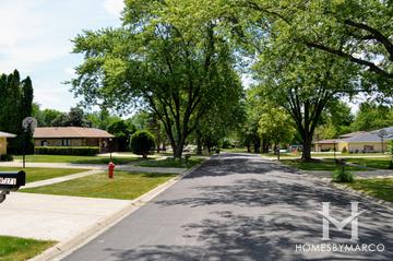 Rosehill Estates subdivision in Downers Grove, IL
