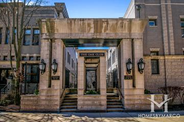 Oak Club Condos building in the River North neighborhood of Chicago, IL