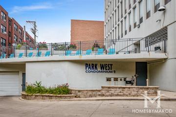 Park West Condos building in the Lincoln Park neighborhood of Chicago, IL