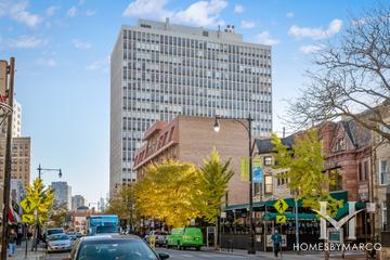 Park West Condos building in the Lincoln Park neighborhood of Chicago, IL