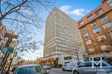 Park West Condos building in the Lincoln Park neighborhood of Chicago, IL
