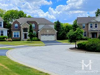 Kensington Court subdivision in Glenview, IL