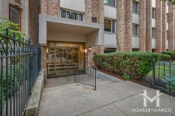 510 W. Fullerton building in the Lincoln Park neighborhood of Chicago, IL