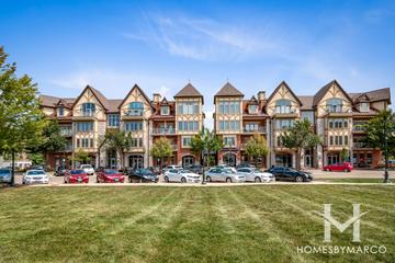 Milestone Row building in St. Charles, IL