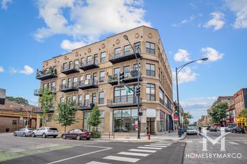 1400 N. Milwaukee building in the Wicker Park neighborhood of Chicago, IL