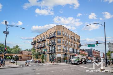1400 N. Milwaukee building in the Wicker Park neighborhood of Chicago, IL