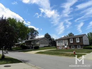 Green Meadows subdivision in Streamwood, IL