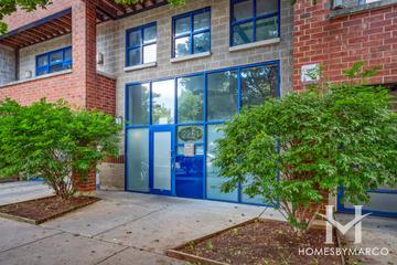 Atrium on St. Paul building in the Wicker Park neighborhood of Chicago, IL