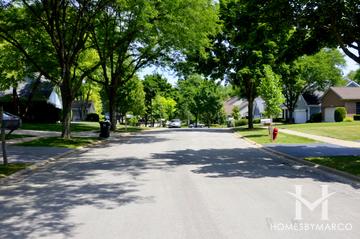 Hidden Hills subdivision in Palatine, IL