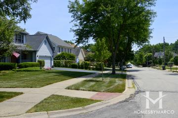 Hidden Hills subdivision in Palatine, IL