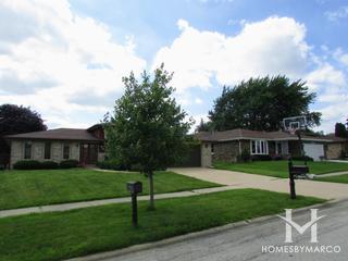 Raintree subdivision in Tinley Park, IL