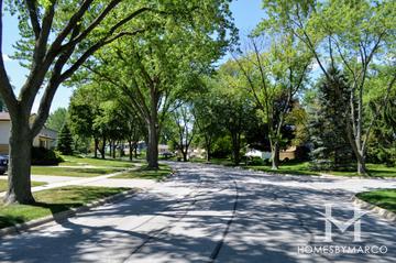 Sunridge subdivision in Downers Grove, IL