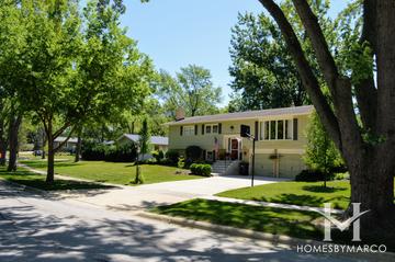 Sunridge subdivision in Downers Grove, IL