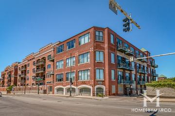 2222 W. Diversey building in the Bucktown neighborhood of Chicago, IL