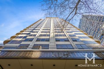 Warwick building in the Gold Coast neighborhood of Chicago, IL