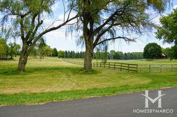 Rolling Hills subdivision in Barrington Hills, IL