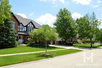 Canterbury Woods subdivision in Glen Ellyn, IL