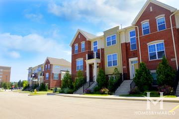 Port Clinton Row Homes subdivision in Vernon Hills, IL