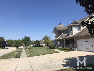 Golden Oak Estates subdivision in Homer Glen, IL