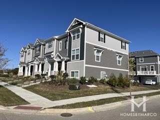 The Townes at Oak Creek subdivision in Mundelein, IL